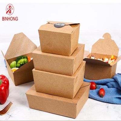 جعبه یکبار مصرف 55 اونس کاغذ چاپی زیست تخریب پذیر