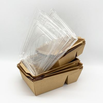 ظروف یکبار مصرف کاغذی با روکش پلاستیکی شفاف