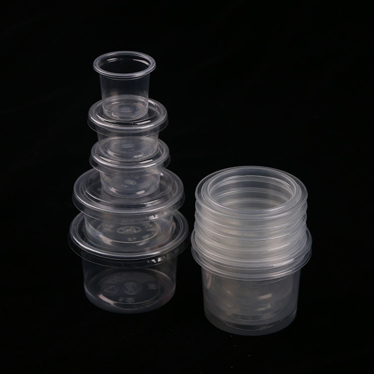 فنجان سس یکبار مصرف پلاستیکی Mini PP Clear 1oz 3oz 4.5oz