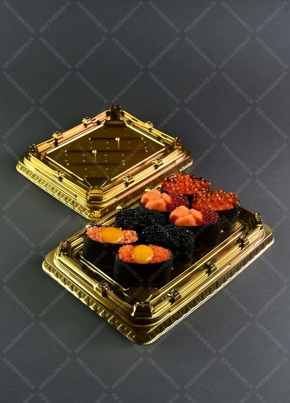 جعبه سنتی سوشی ژاپنی در پلاستیک برای غذا و میوه