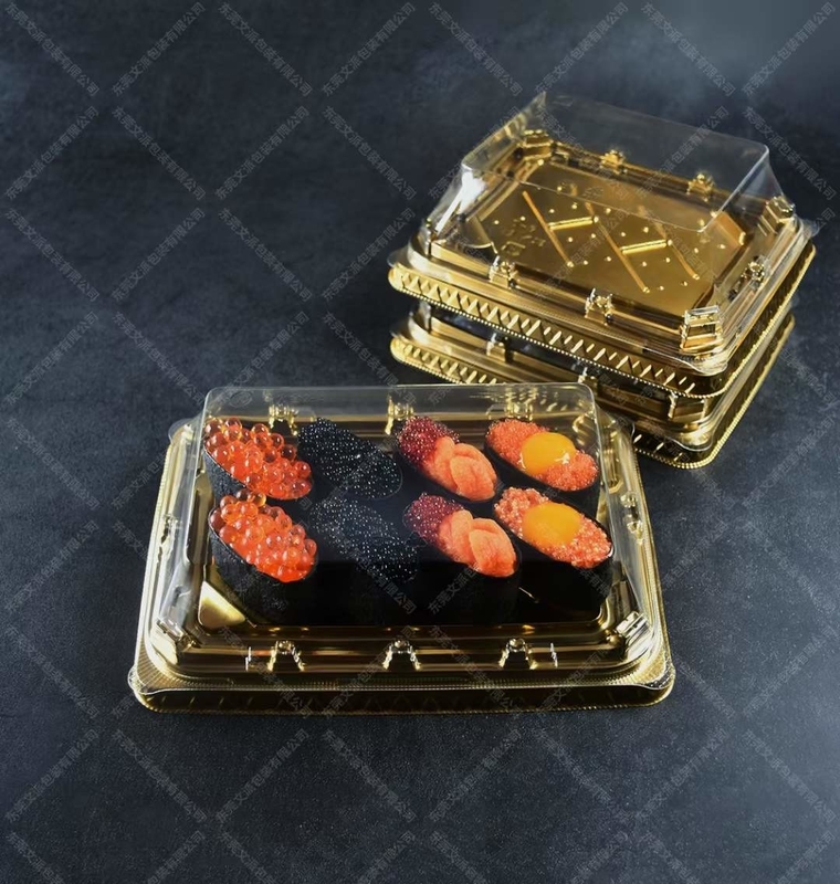 جعبه سنتی سوشی ژاپنی در پلاستیک برای غذا و میوه
