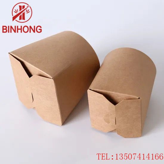 کاغذهای قابل بازیافت قابل انباشت 45oz جعبه های غذای آماده Kraft