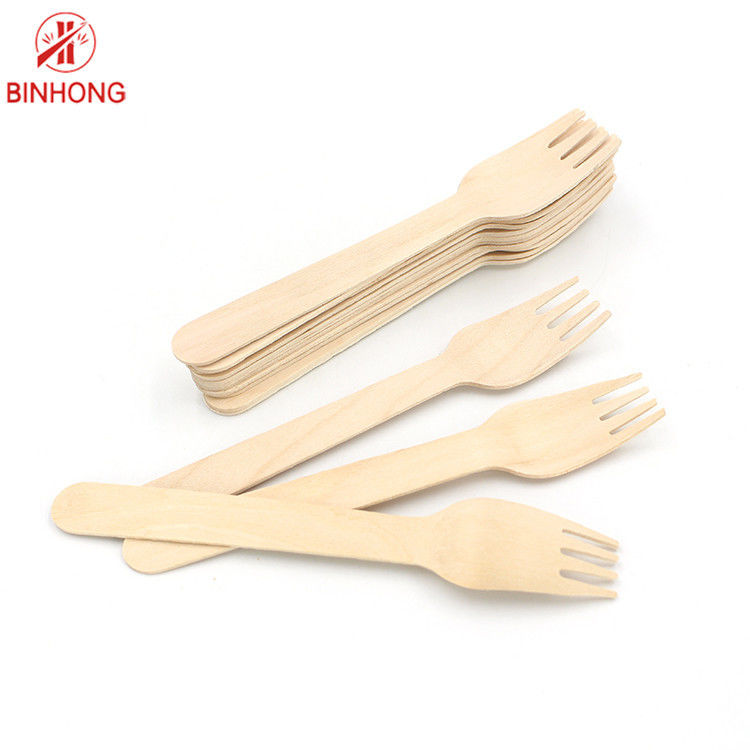 کارد و چنگال یکبار مصرف چوبی یک بار مصرف چوبی Birchwood تخریب پذیر