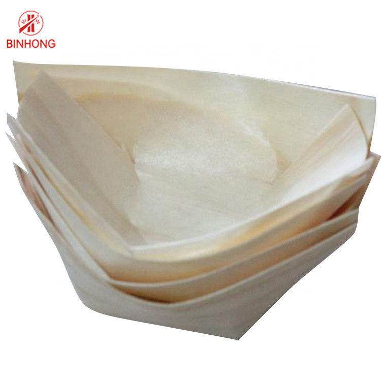 سینی قایق سوشی 24.5 * 12.5 سانتی متر ممتاز چوبی یکبار مصرف