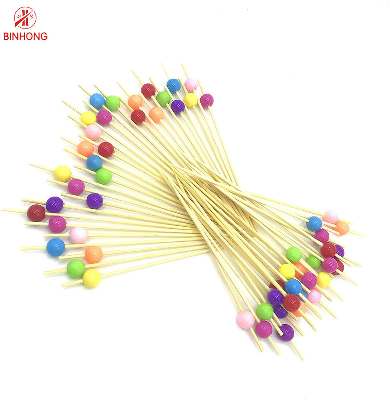 Eco Friendly Nan Bamboo 4.0mm خلال دندانهای مهره ای