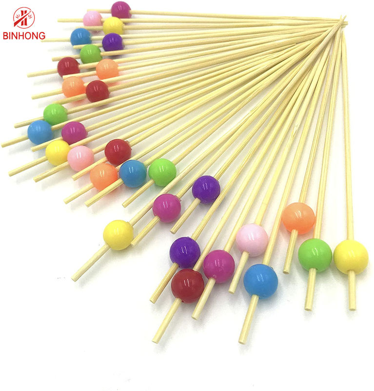 Eco Friendly Nan Bamboo 4.0mm خلال دندانهای مهره ای