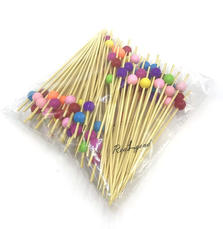 Eco Friendly Nan Bamboo 4.0mm خلال دندانهای مهره ای