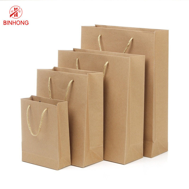 سازگار با محیط زیست کیف های کرافت بازیافت شده 110 گرم 16x6x12 اینچ