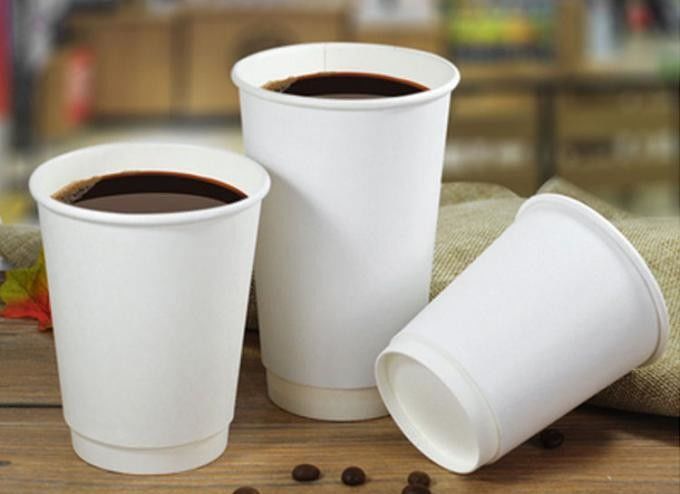 ISO9001 لیوان نوشیدنی قهوه کاغذی کرافت دو لایه 16oz برای کافه