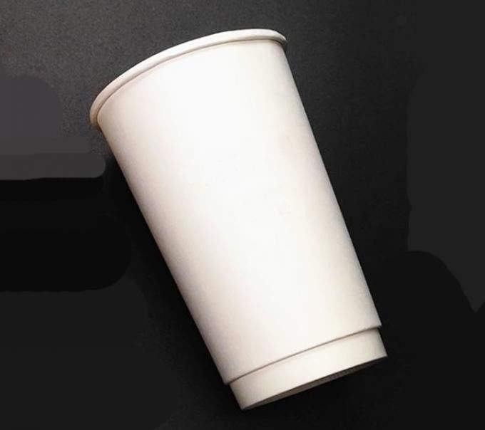 ISO9001 لیوان نوشیدنی قهوه کاغذی کرافت دو لایه 16oz برای کافه