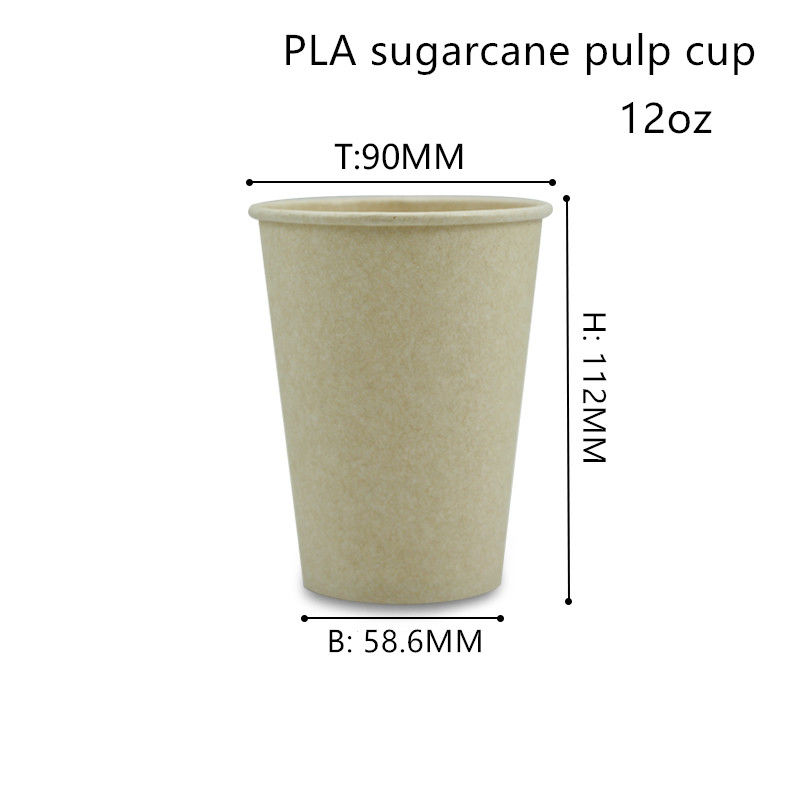 لیوان های قابل نوشیدن کاغذ لیوان بامبو فیبر PLA ISO9001