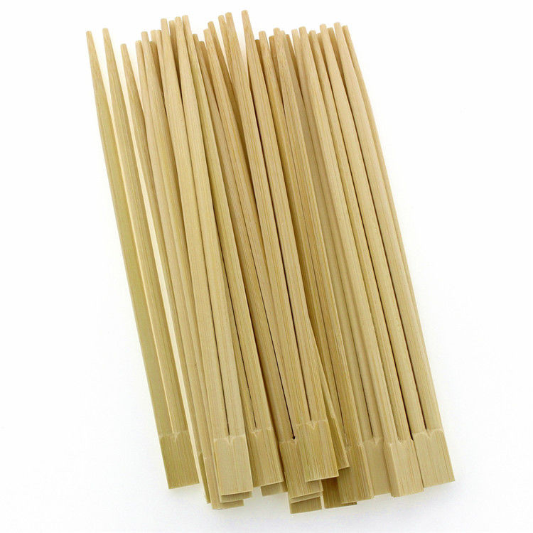 چوب دستی های یکبار مصرف مربع طبیعی Mao Bamboo با آستین پلاستیکی