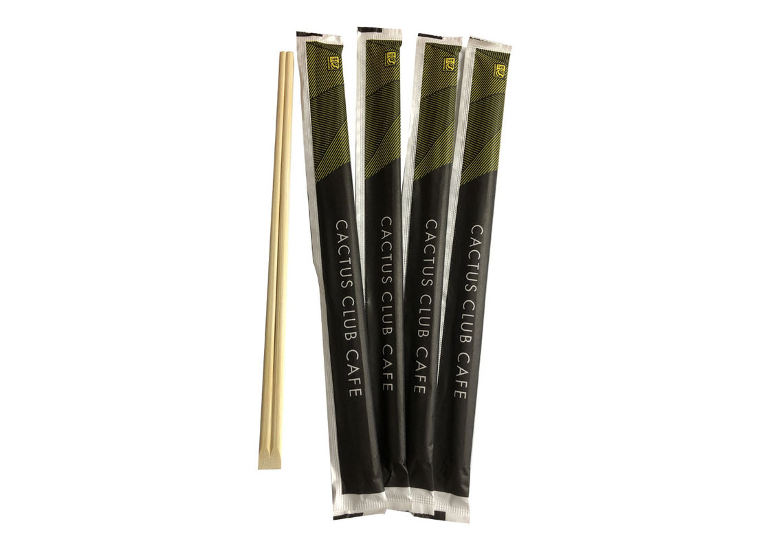 Twines Paper Finished Seal Chopsticks بامبو یکبار مصرف چاپ تمام صفحه 23 سانتیمتر