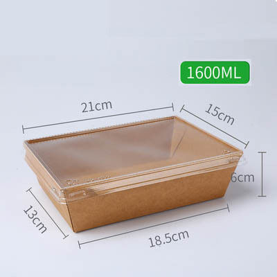 فیبر نی گندم 500ml 900ml 1600ml جعبه ناهار یکبار مصرف برای بسته بندی مواد غذایی
